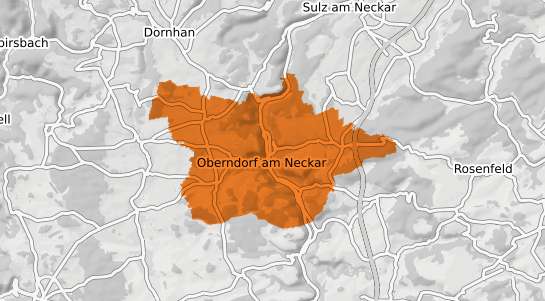 Mietspiegelkarte Oberndorf am Neckar